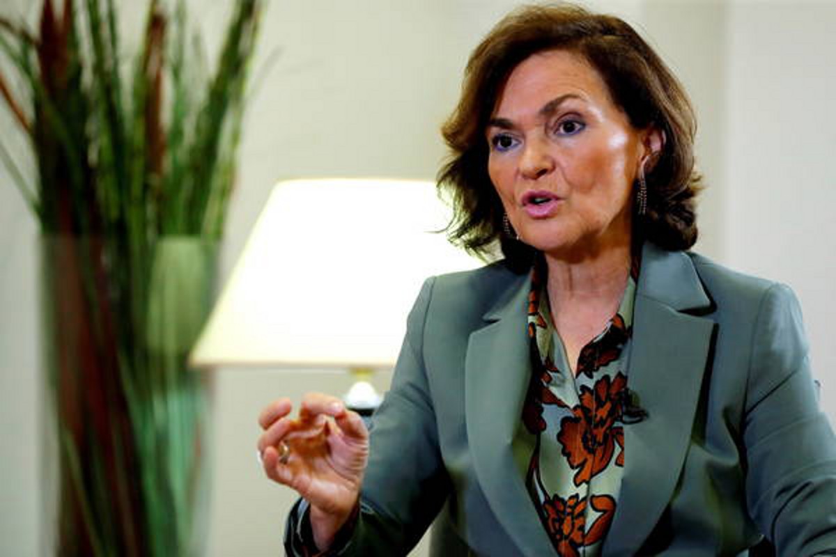 La vicepresidenta española, hospitalizada